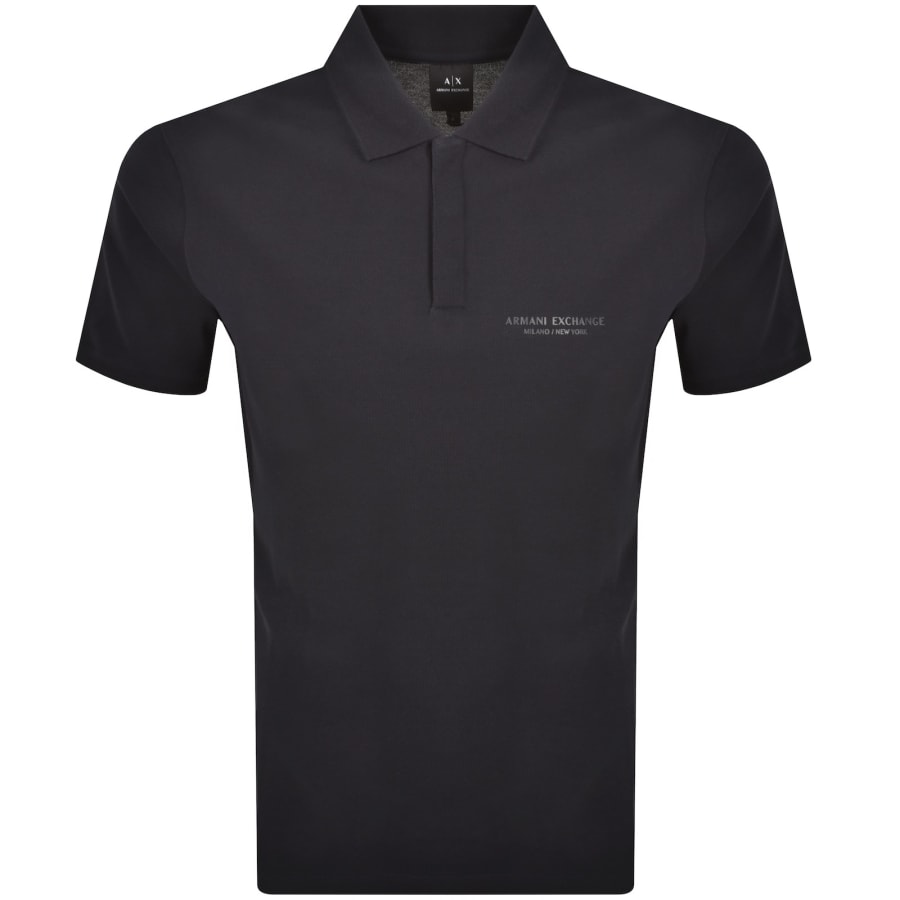 Image number 1 for Armani Exchange Polo T Shirt Navy