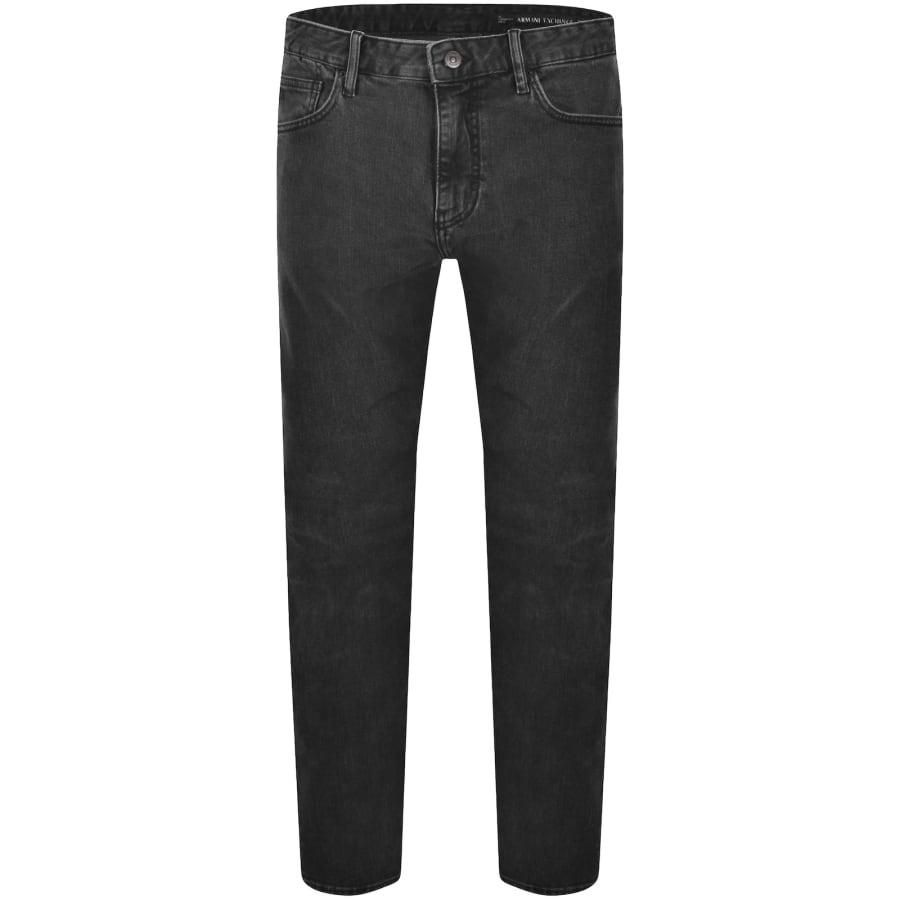 Image number 2 for Armani Exchange J14 Slim Fit Jeans Dark Grey