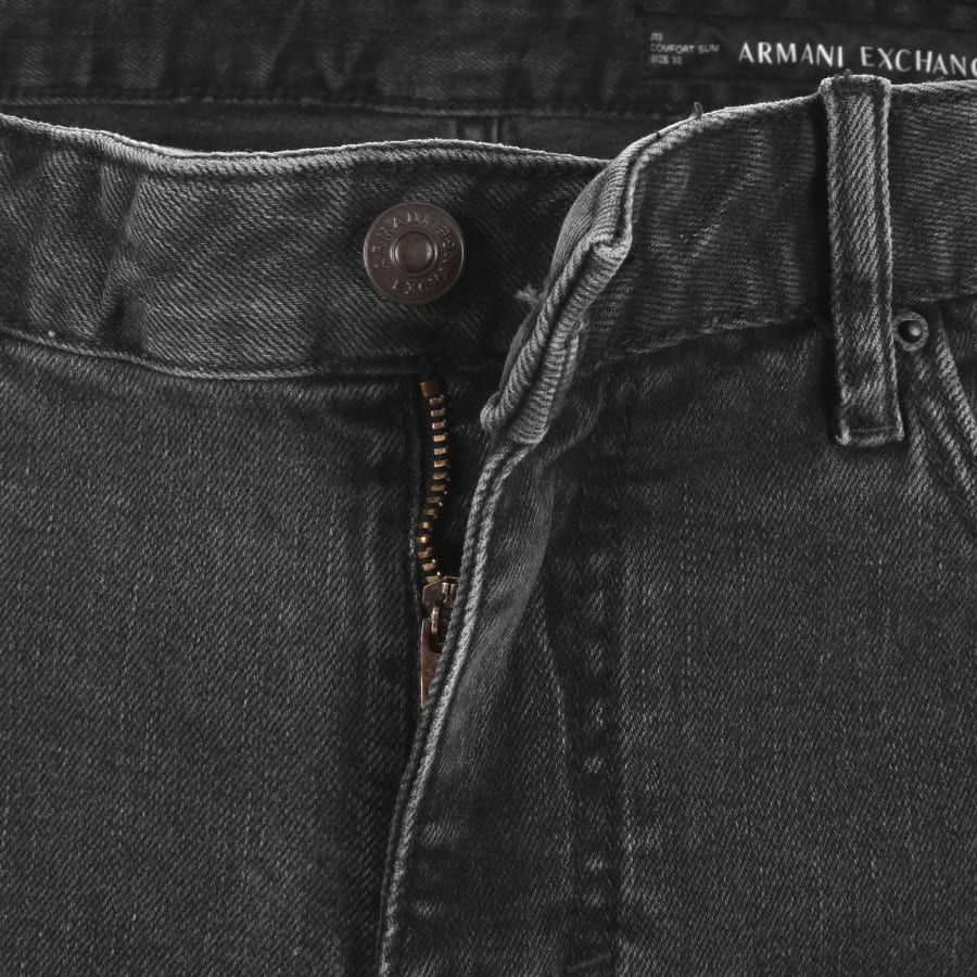 Image number 5 for Armani Exchange J14 Slim Fit Jeans Dark Grey