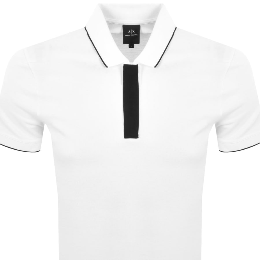 Image number 2 for Armani Exchange Short Sleeved Polo White
