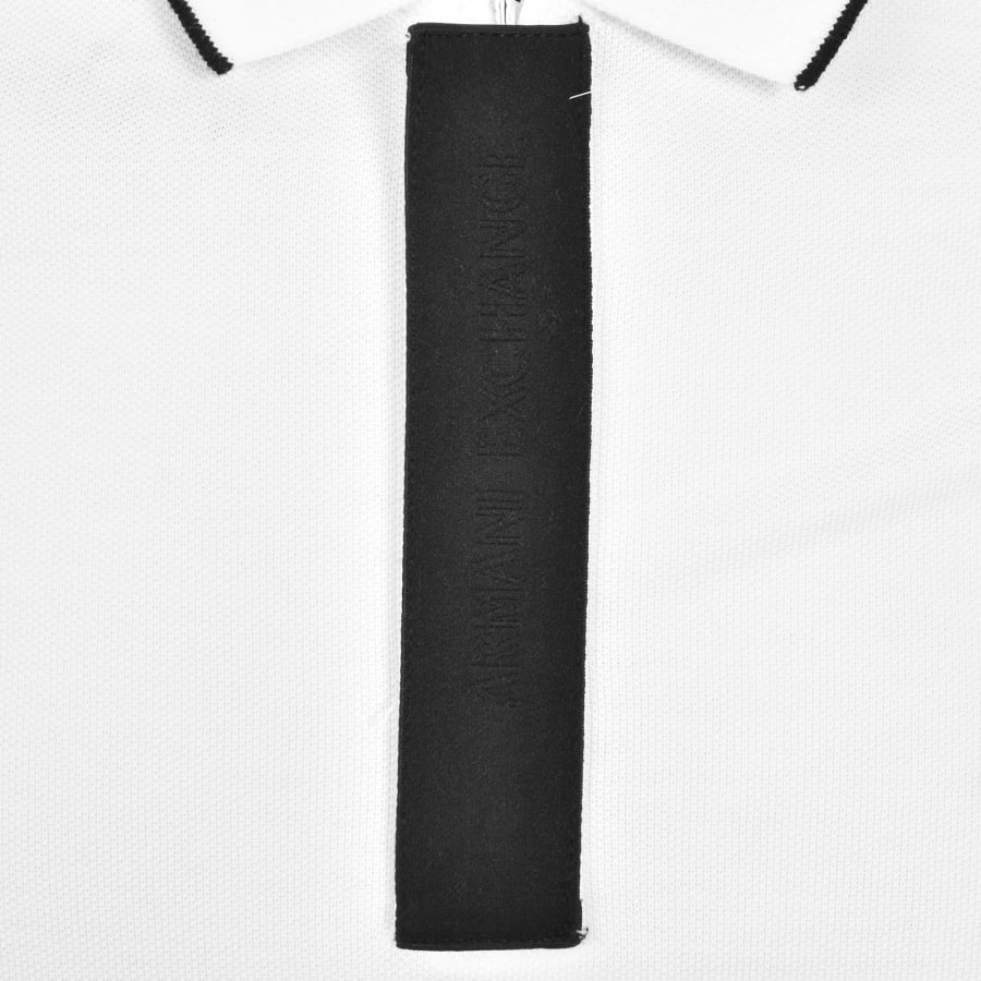 Image number 3 for Armani Exchange Short Sleeved Polo White