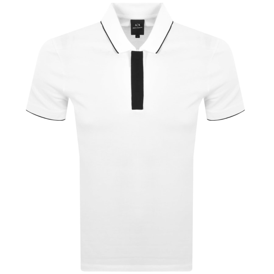 Image number 1 for Armani Exchange Short Sleeved Polo White