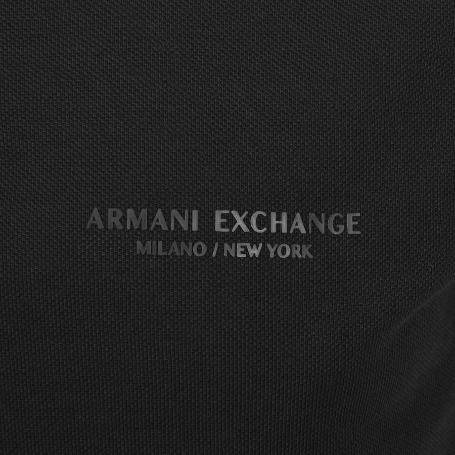 Image number 3 for Armani Exchange Polo T Shirt Black