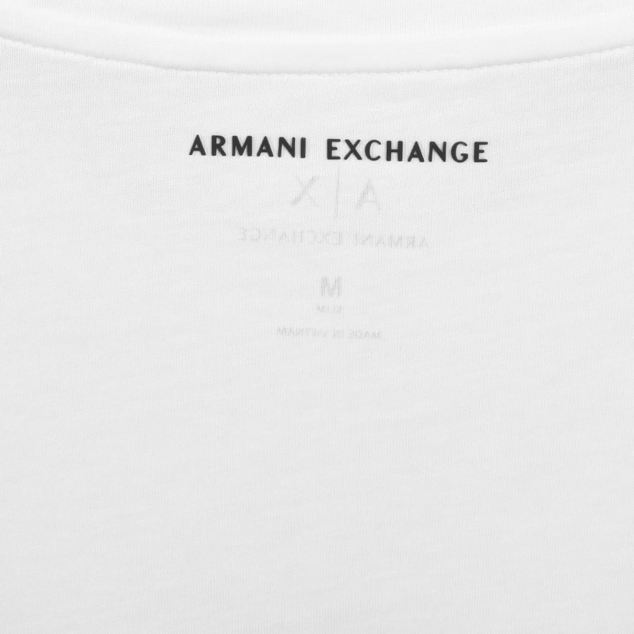 Image number 4 for Armani Exchange Crew Neck Logo T Shirt White