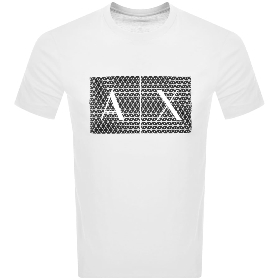 Image number 1 for Armani Exchange Crew Neck Logo T Shirt White
