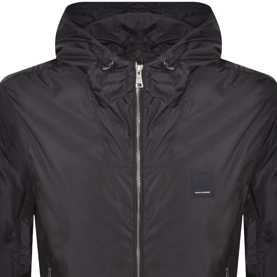 Image number 2 for Armani Exchange Windbreaker Jacket Navy