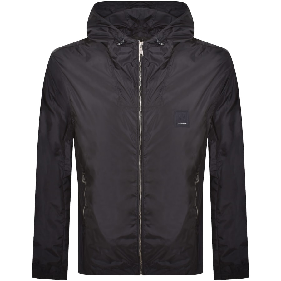 Image number 1 for Armani Exchange Windbreaker Jacket Navy