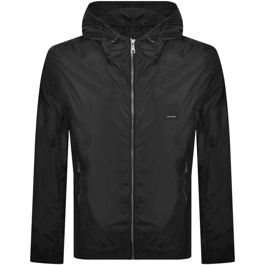 Image number 1 for Armani Exchange Windbreaker Jacket Black
