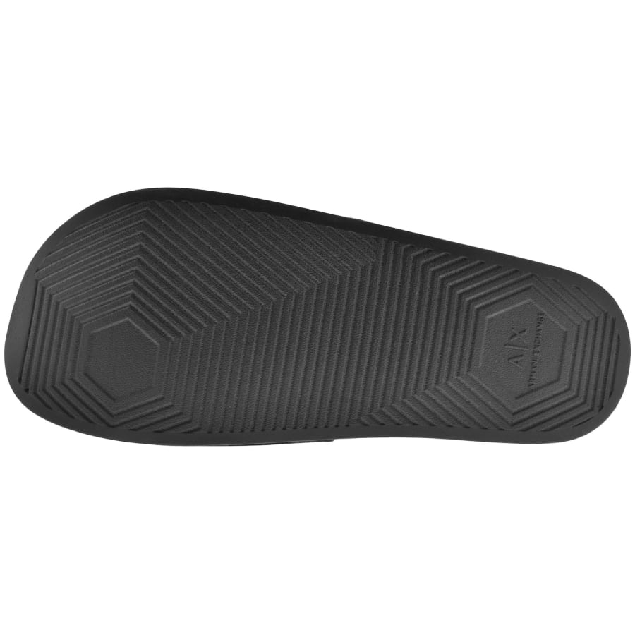 Image number 5 for Armani Exchange Logo Sliders Black