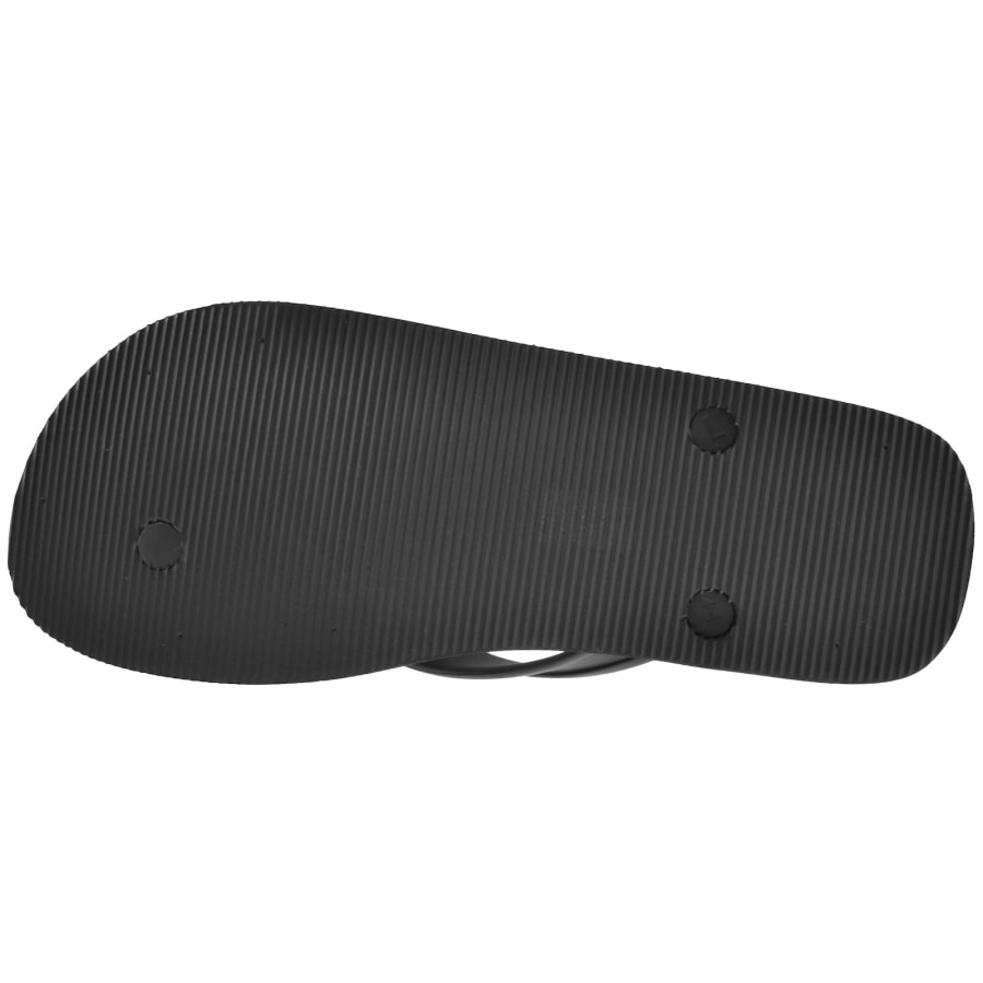 Image number 5 for Armani Exchange Logo Flip Flops Black