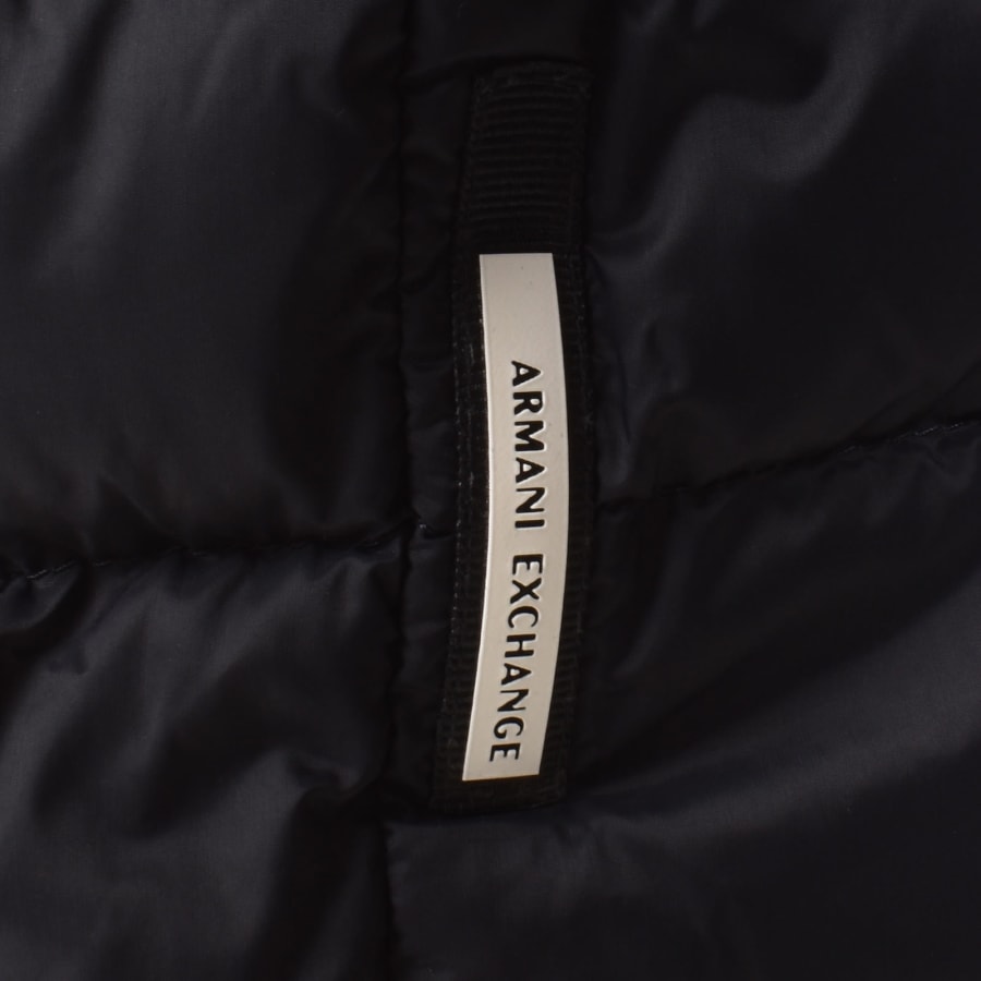Image number 5 for Armani Exchange Padded Down Jacket Navy