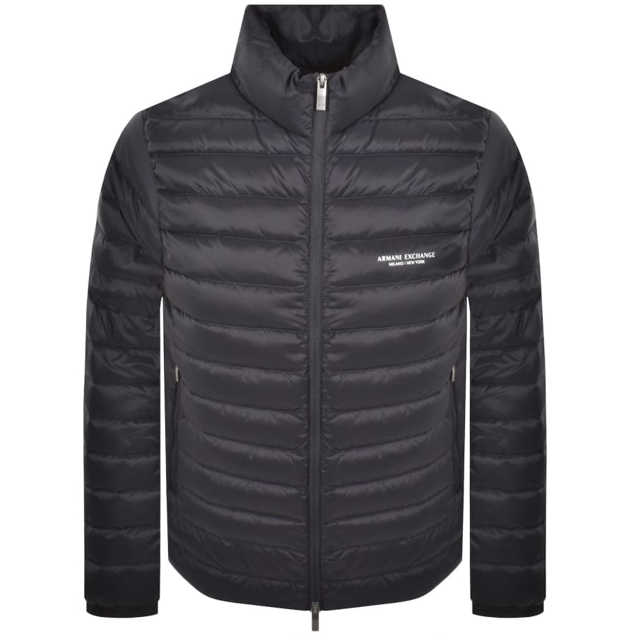 Image number 1 for Armani Exchange Padded Down Jacket Navy