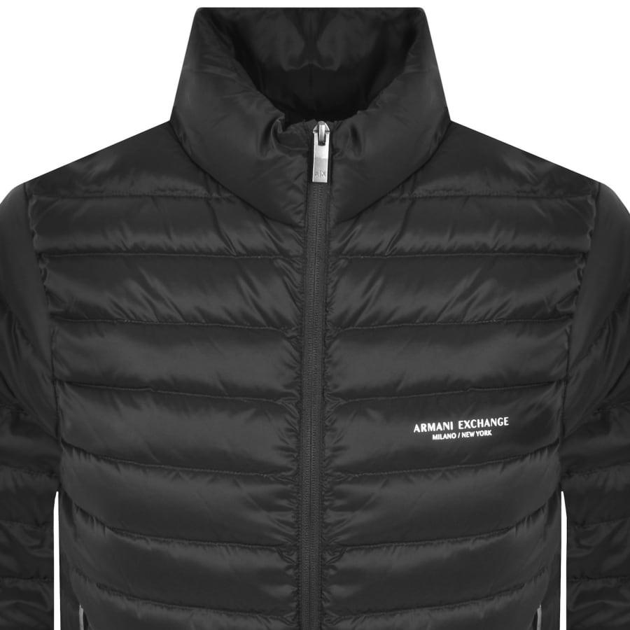 Image number 2 for Armani Exchange Padded Down Jacket Black