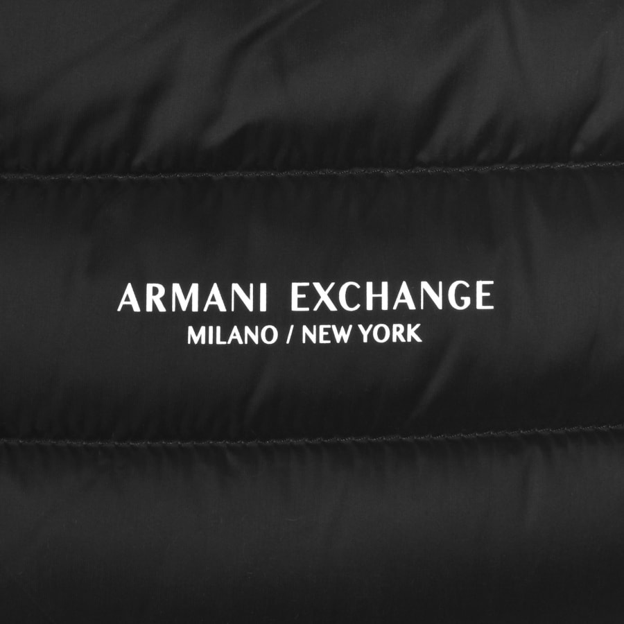 Image number 3 for Armani Exchange Padded Down Jacket Black