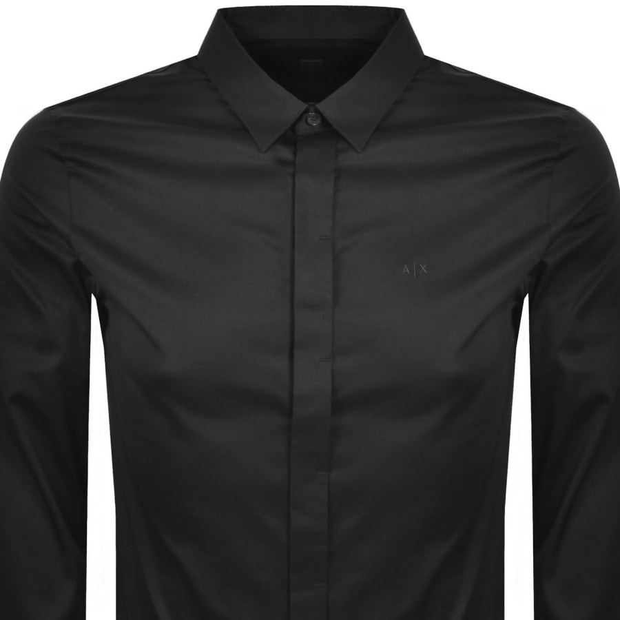 Image number 2 for Armani Exchange Slim Fit Shirt Black