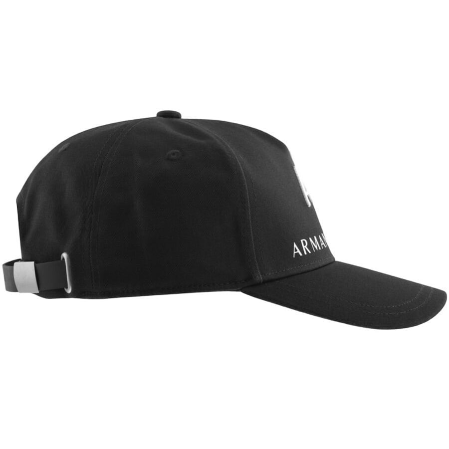 Image number 2 for Armani Exchange logo Baseball Cap Black