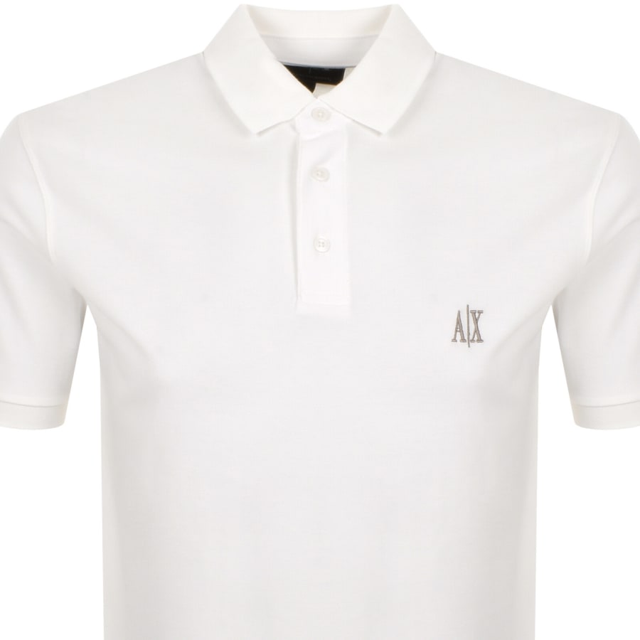 Image number 2 for Armani Exchange Polo T Shirt Off White