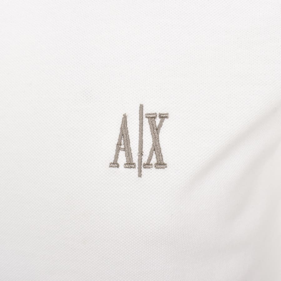 Image number 3 for Armani Exchange Polo T Shirt Off White