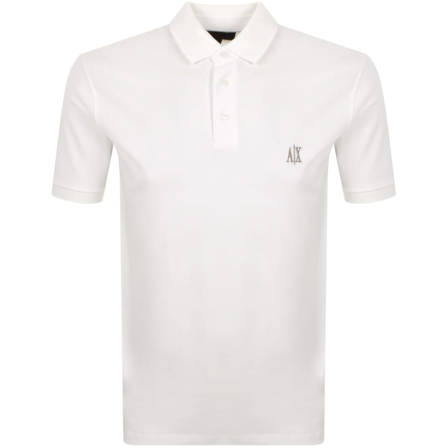 Image number 1 for Armani Exchange Polo T Shirt Off White
