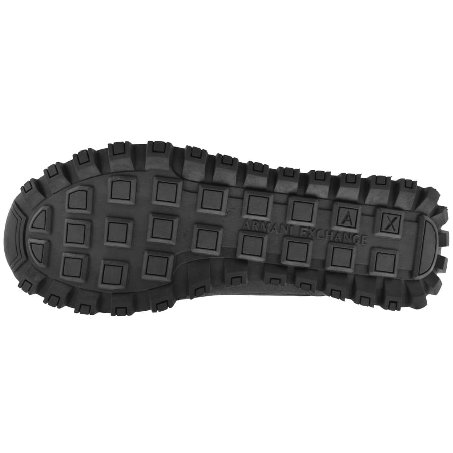 Image number 5 for Armani Exchange Logo Trainers Black