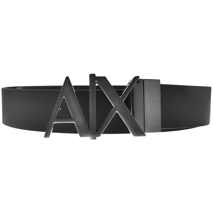 Image number 2 for Armani Exchange Reversible Belt Black Brown