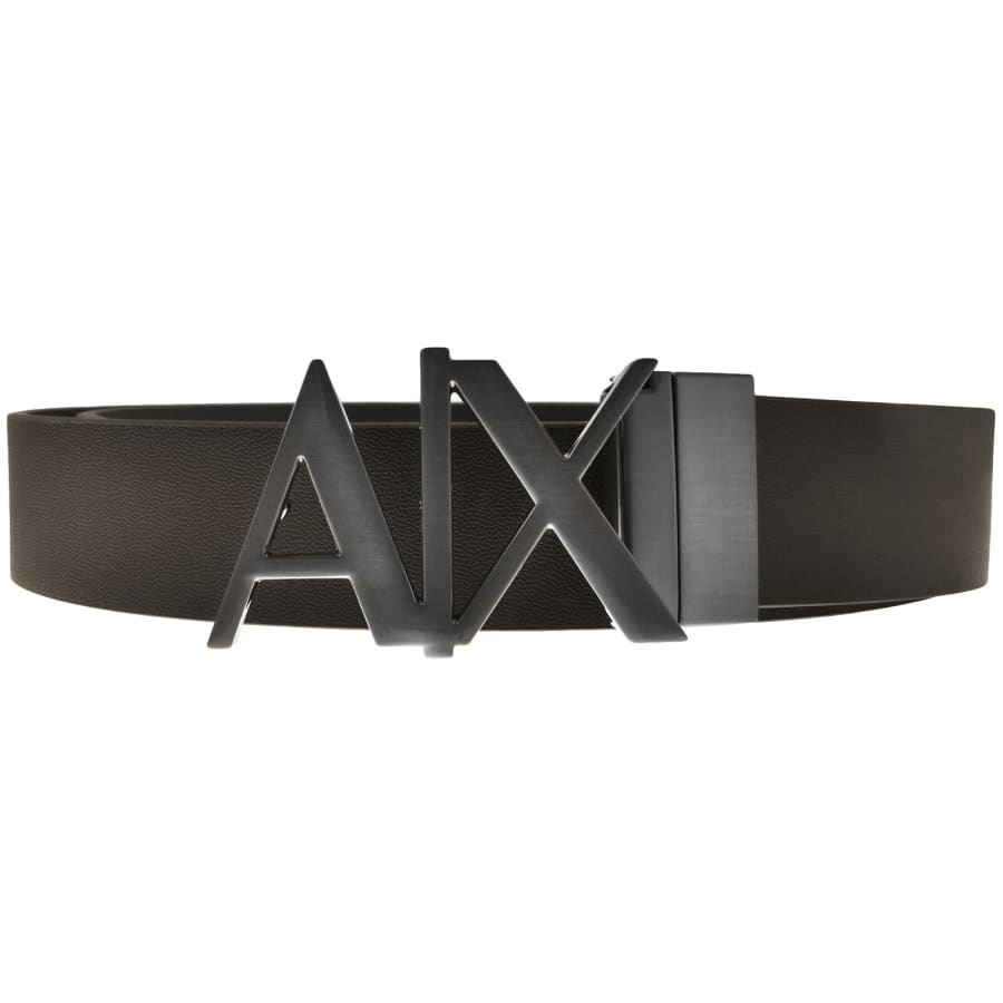 Image number 1 for Armani Exchange Reversible Belt Black Brown