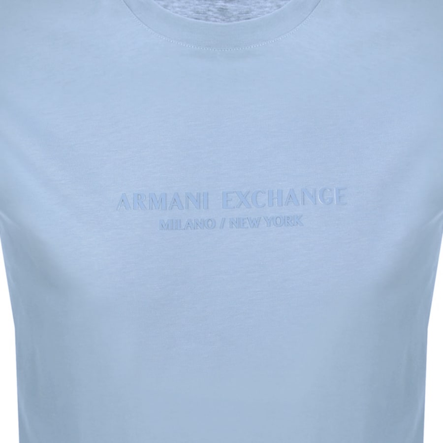Image number 3 for Armani Exchange Regular Fit Logo T Shirt Blue