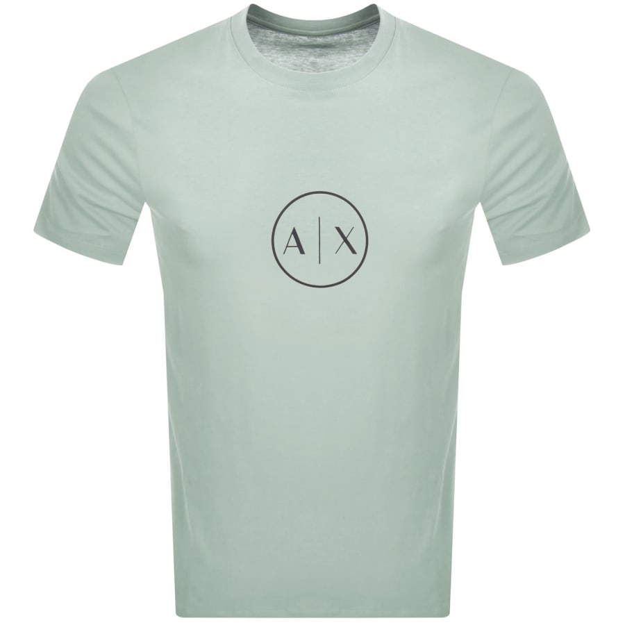 Image number 1 for Armani Exchange Regular Fit Logo T Shirt Green
