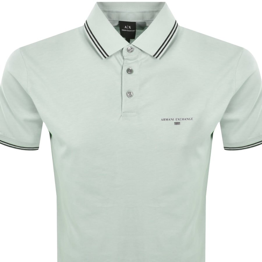 Image number 2 for Armani Exchange Polo T Shirt Green