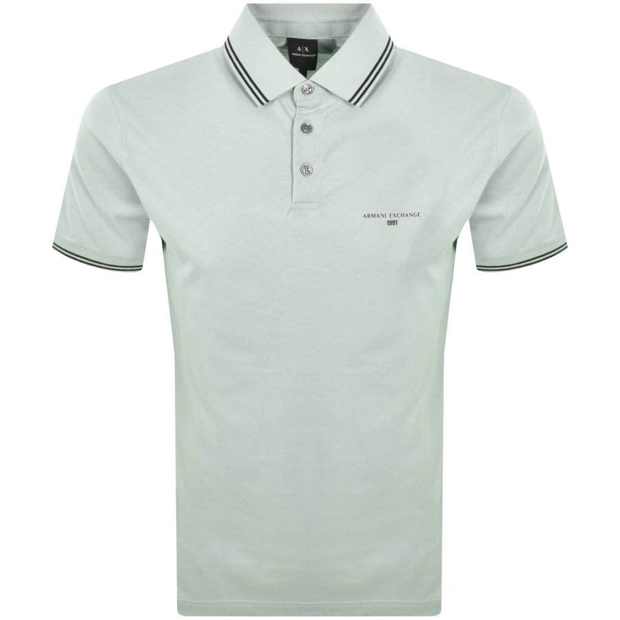 Image number 1 for Armani Exchange Polo T Shirt Green