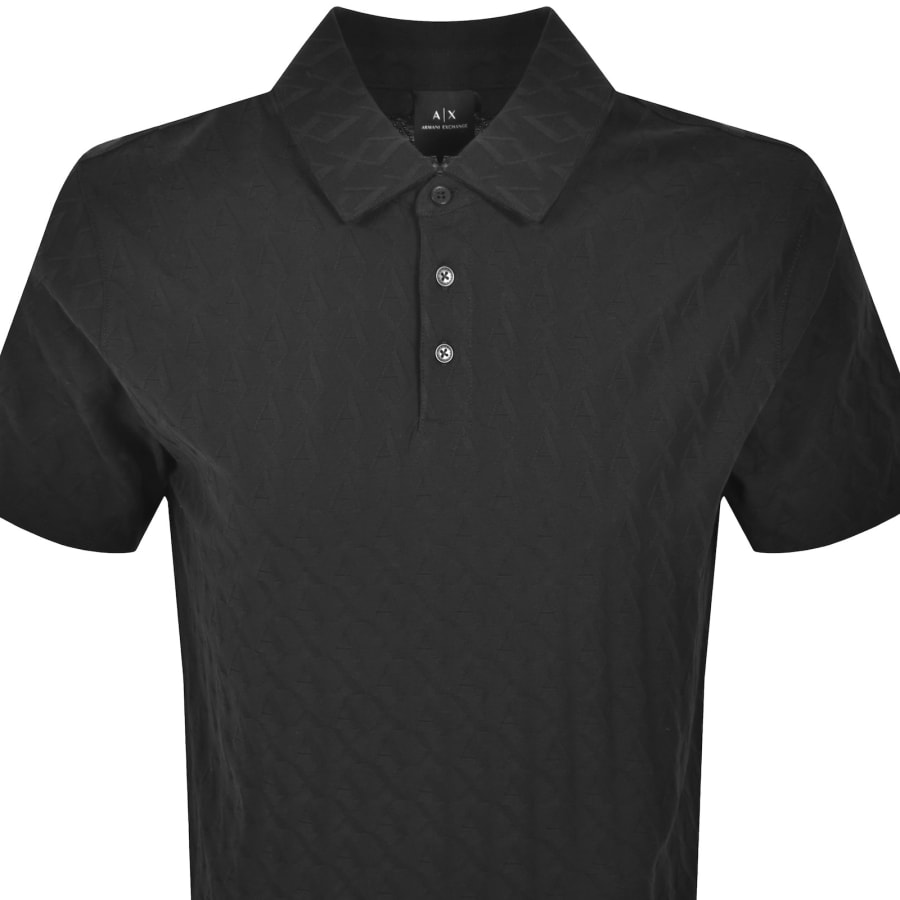 Image number 2 for Armani Exchange Polo T Shirt Black