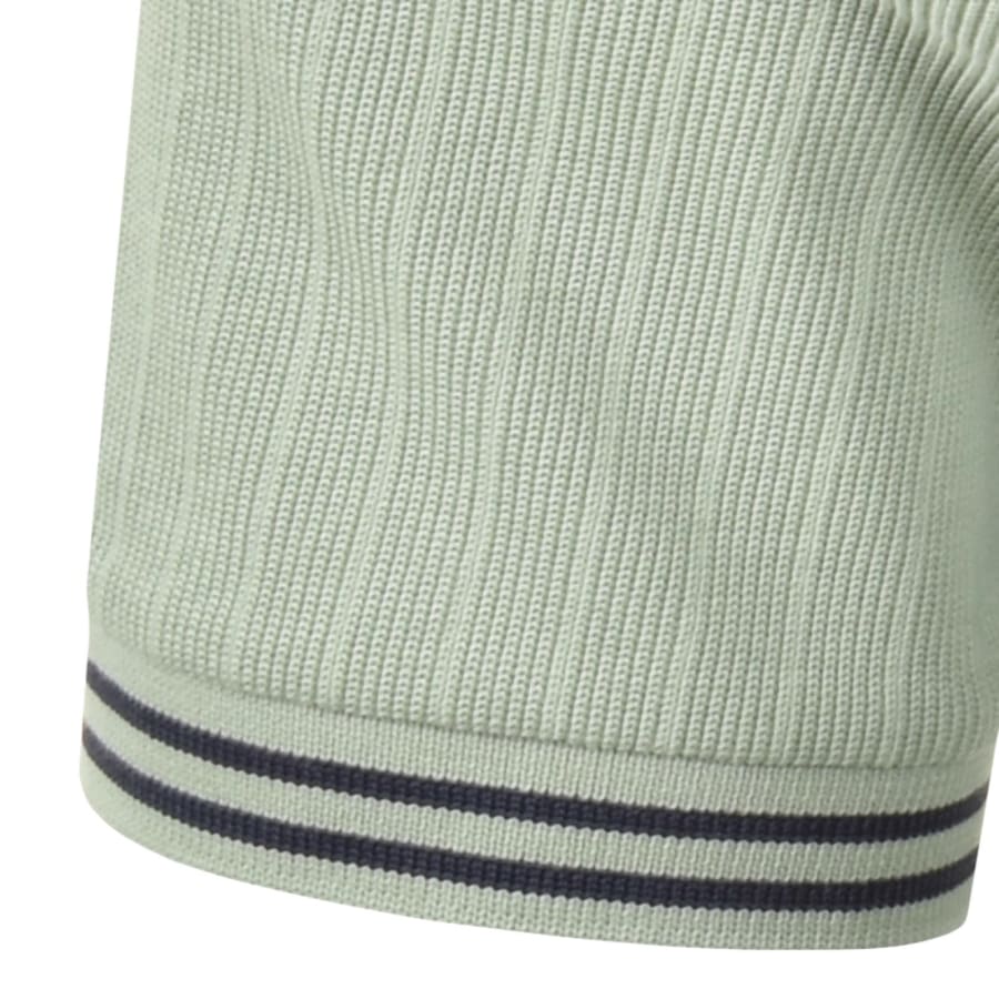 Image number 4 for Fred Perry Ribbed Jersey T Shirt Green