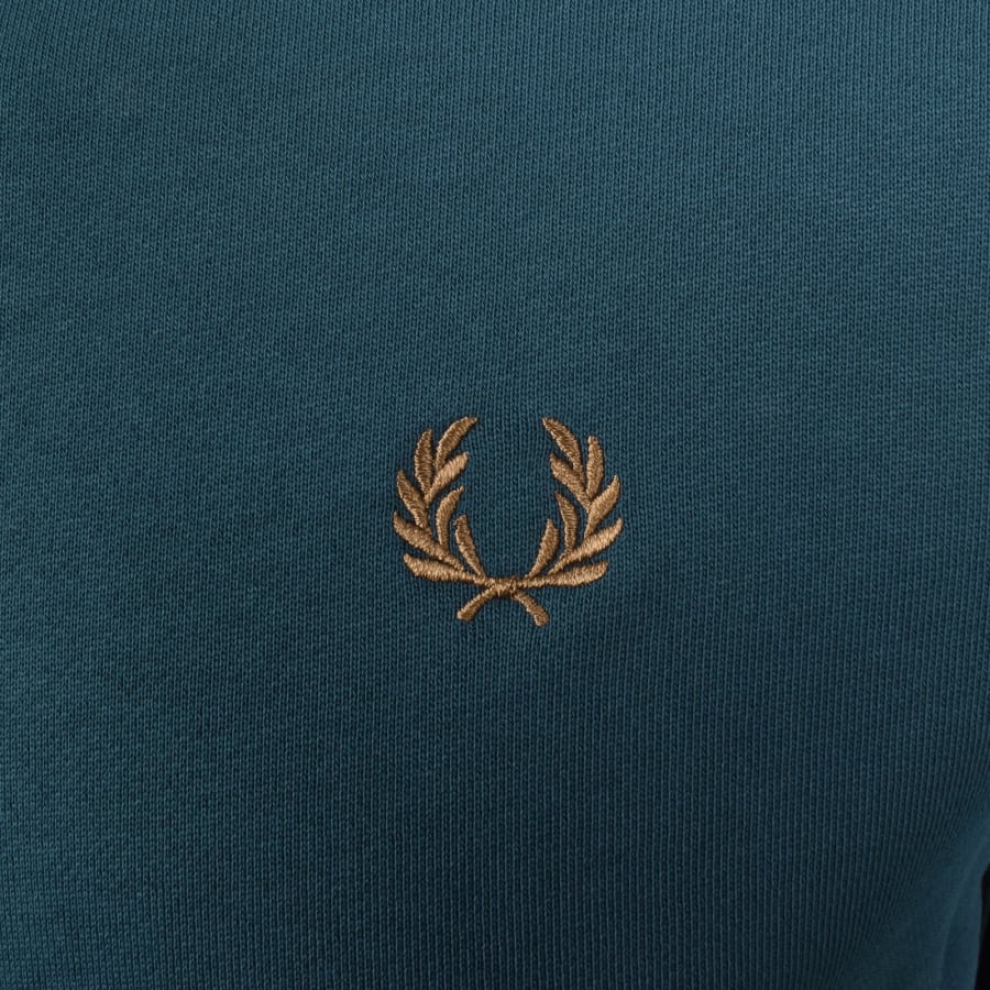 Image number 3 for Fred Perry Crew Neck Sweatshirt Dark Petrol