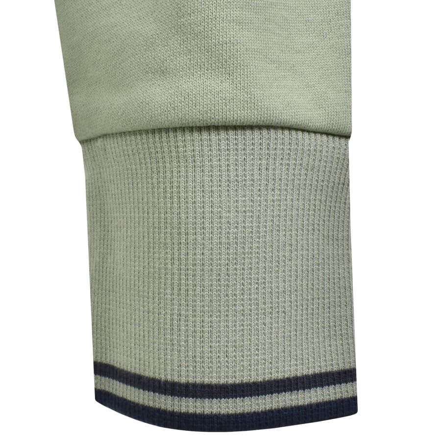 Image number 4 for Fred Perry Half Zip Sweatshirt Bayleaf Green
