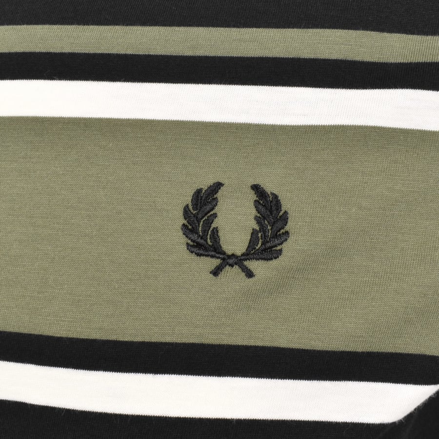 Image number 3 for Fred Perry Bold Stripe T Shirt Black