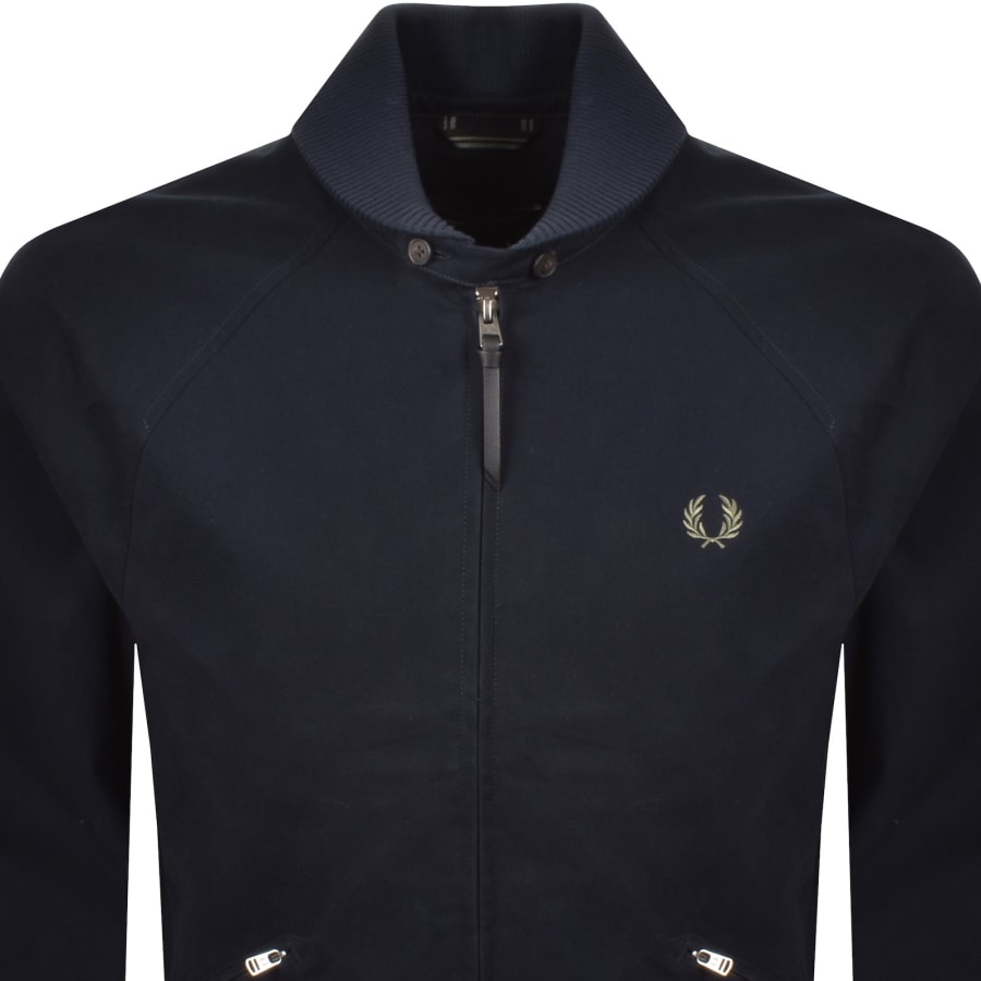 Image number 2 for Fred Perry Bomber Jacket Navy