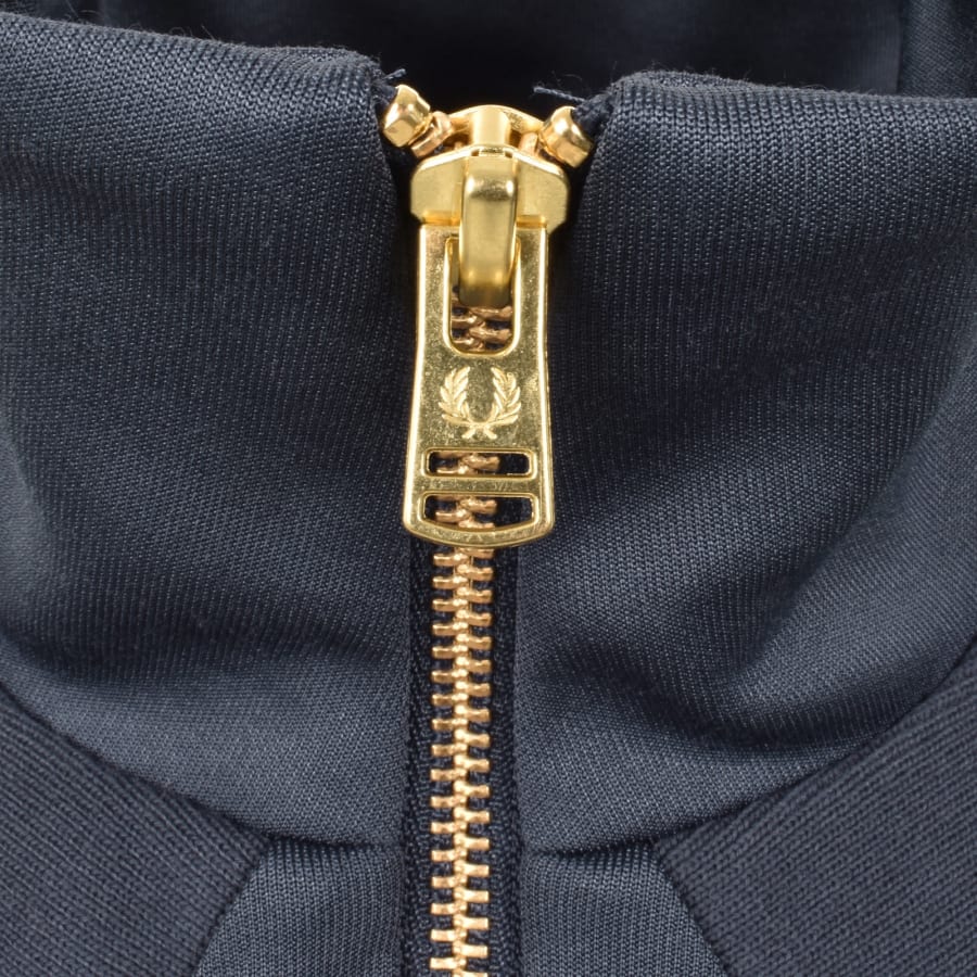 Image number 5 for Fred Perry Striped Panel Track Top Navy