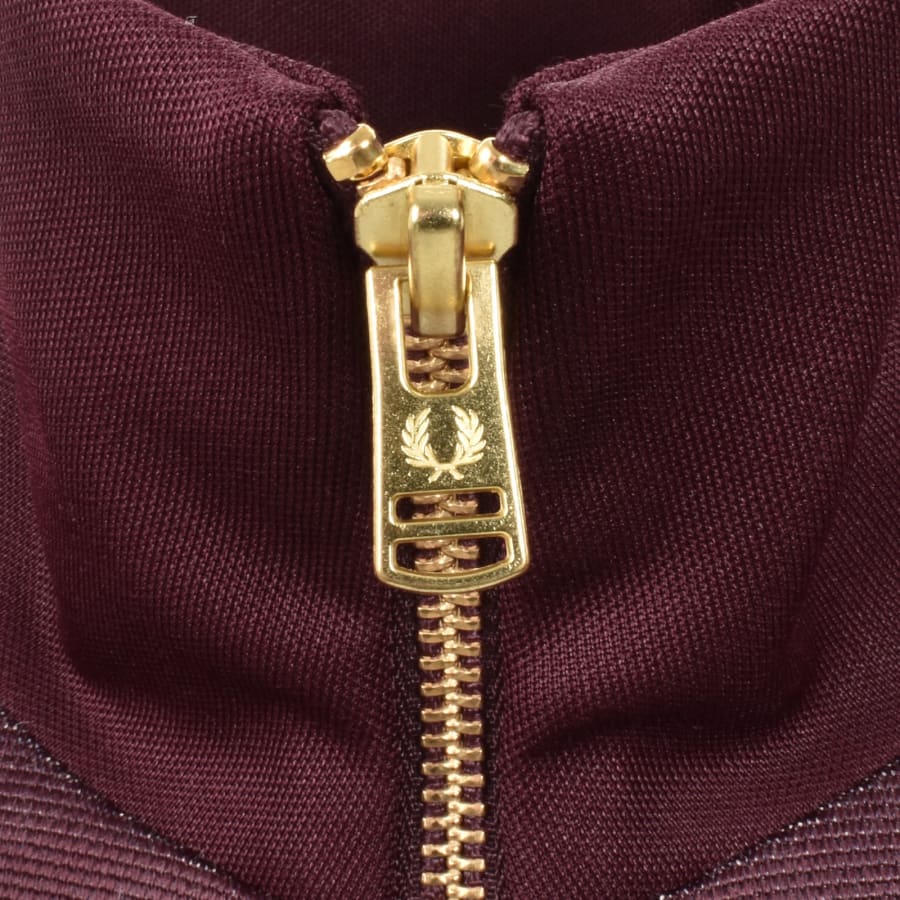 Image number 4 for Fred Perry Argyle Track Top Oxblood