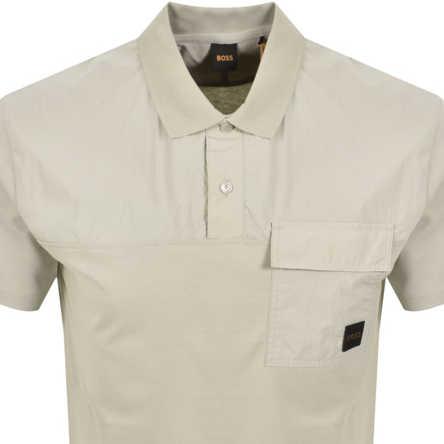 Image number 2 for BOSS PE Panel SS Polo T Shirt Beige