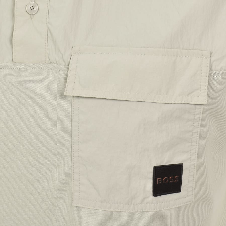 Image number 3 for BOSS PE Panel SS Polo T Shirt Beige