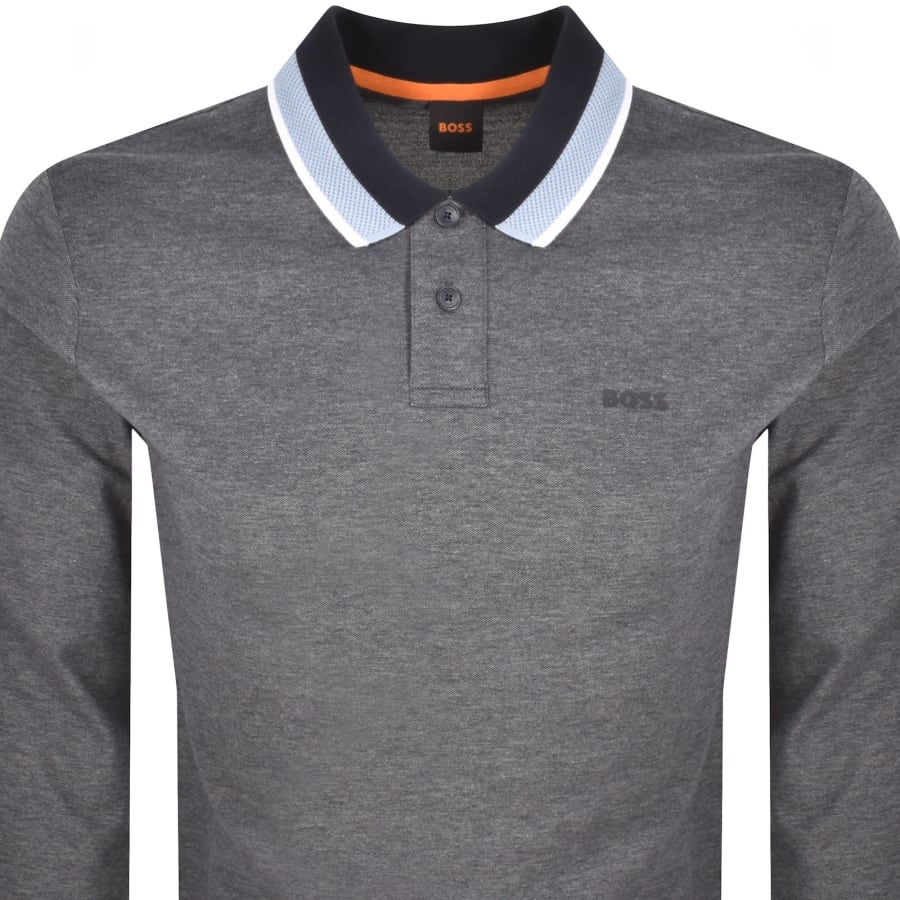 Image number 2 for BOSS Oxford Polo T Shirt Dark Blue