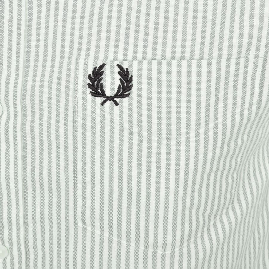 Image number 3 for Fred Perry Oxford Long Sleeve Shirt Green