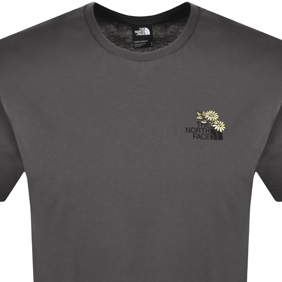Image number 2 for The North Face U Flower T Shirt Grey
