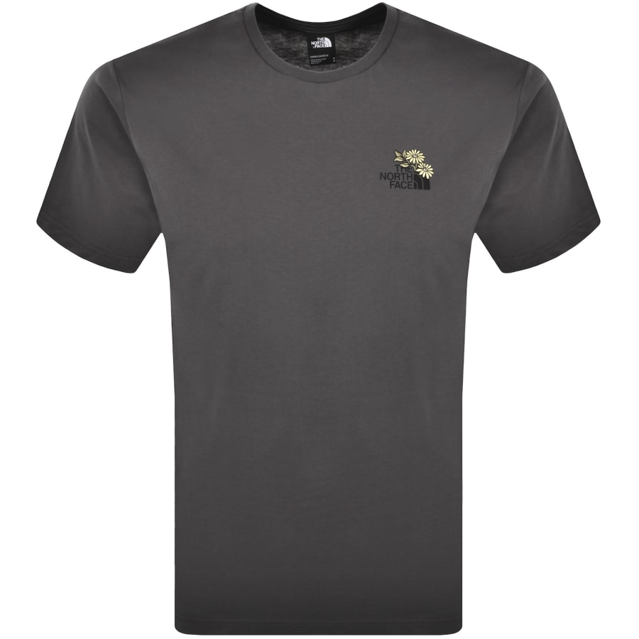 Image number 1 for The North Face U Flower T Shirt Grey