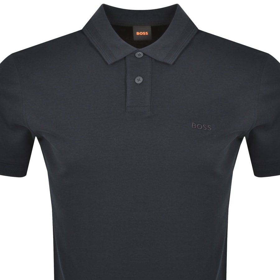 Image number 2 for BOSS Pe Interlock Polo T Shirt Navy