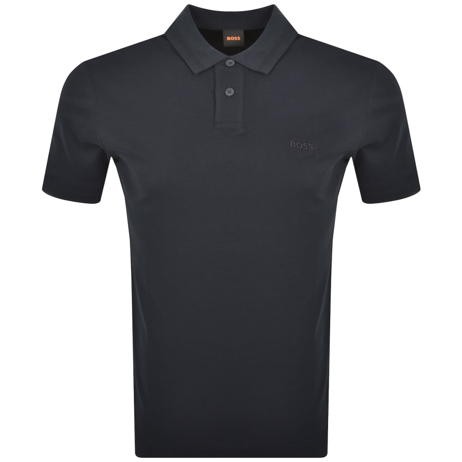 Image number 1 for BOSS Pe Interlock Polo T Shirt Navy