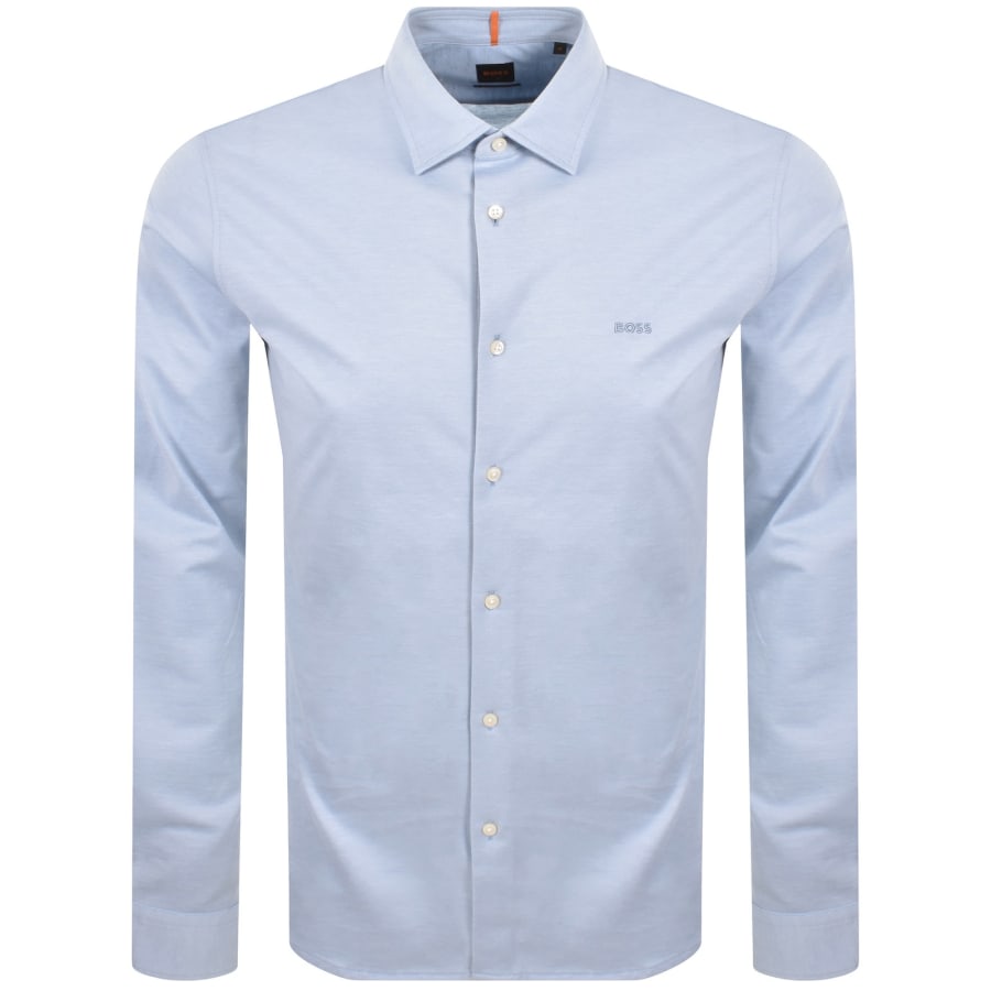 Image number 1 for BOSS Mysoft 2 Long Sleeve Shirt Blue