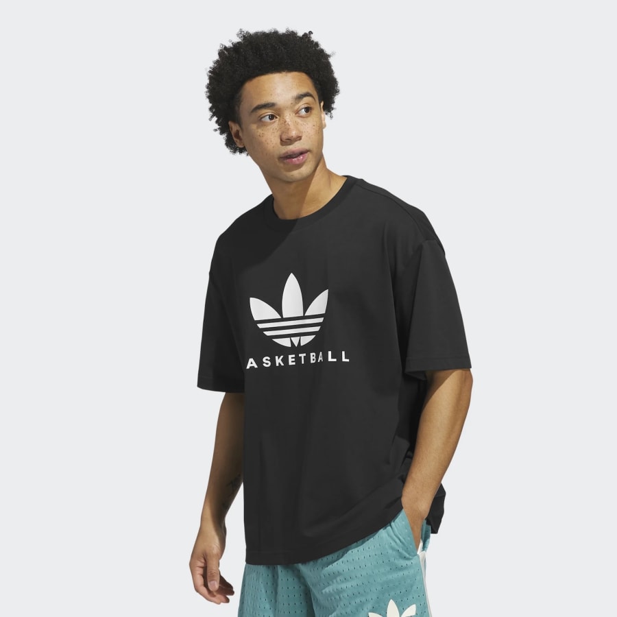 Image number 4 for adidas Originals Basketball T Shirt Black