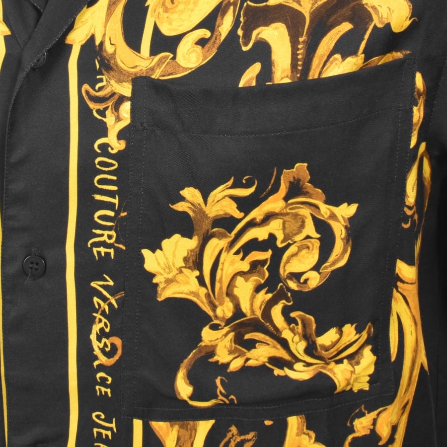 Image number 3 for Versace Jeans Couture All Over Print Shirt Black