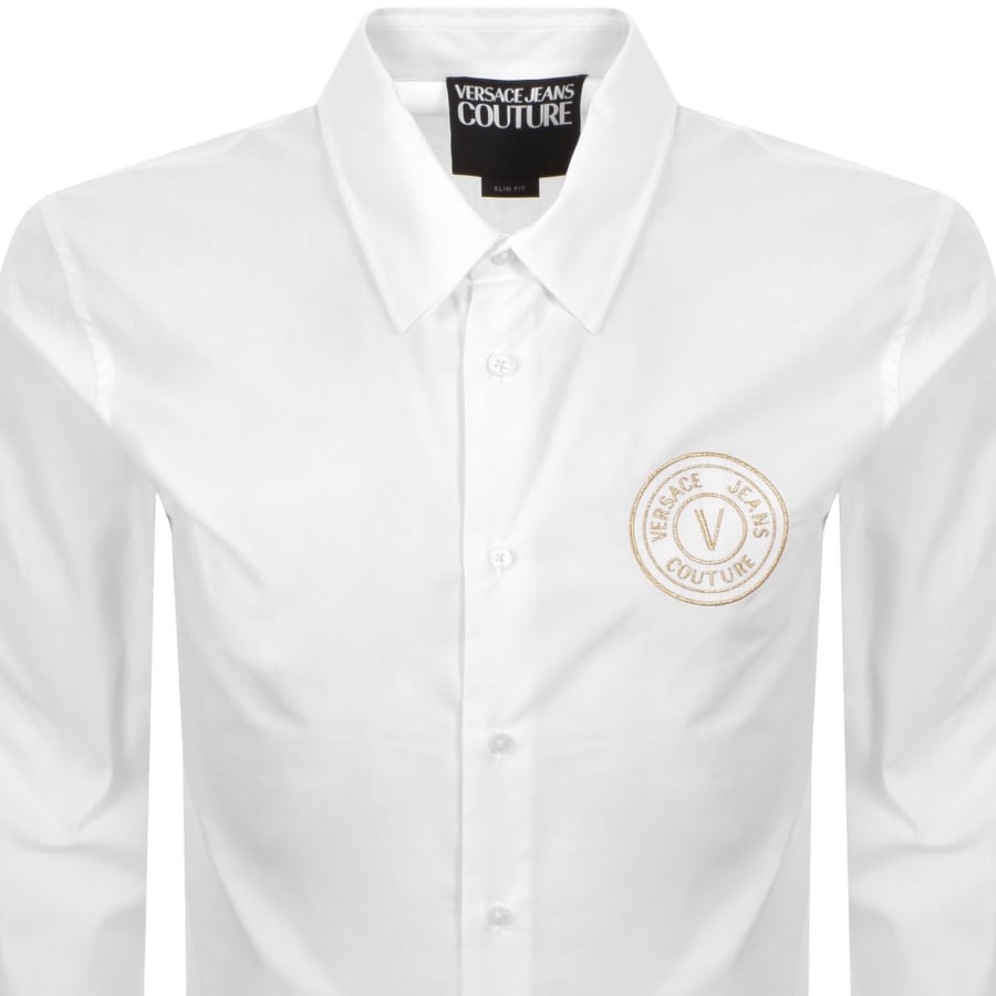 Image number 2 for Versace Jeans Couture Long Sleeve Shirt White